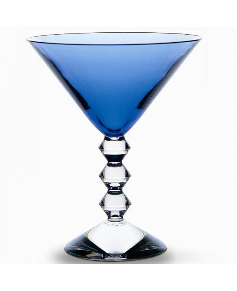 Vega Martini Glass Blue Baccarat Luxury Glasswear Malta